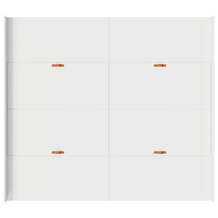 vidaXL Struttura letto con contenitore Bianco 200 x 200 cm