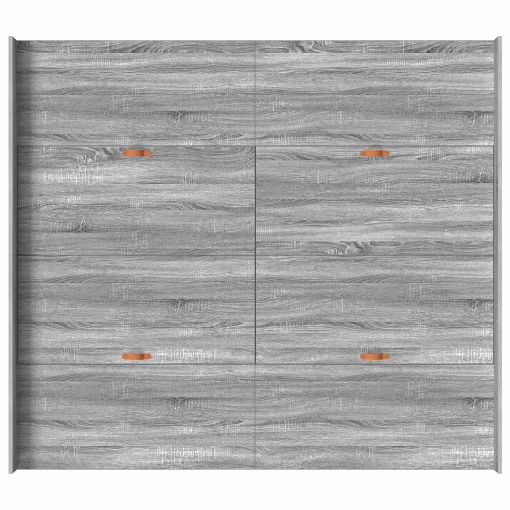 vidaXL Struttura letto con contenitore Grigio sonoma 200 x 200 cm