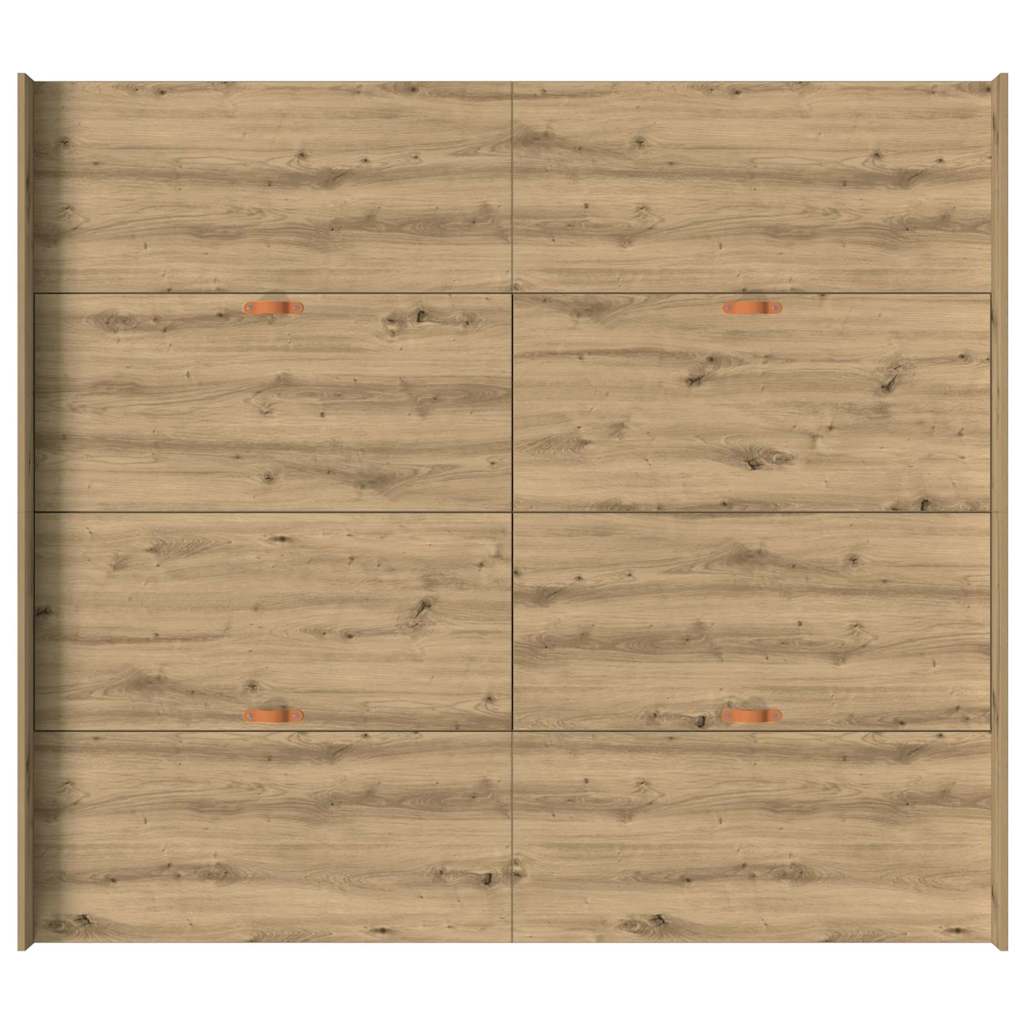 vidaXL Struttura letto con contenitore rovere artigianale 200 x 200 cm