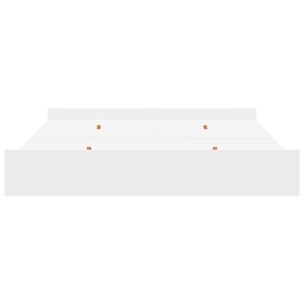 vidaXL Struttura letto con contenitore Bianco 180 x 200 cm