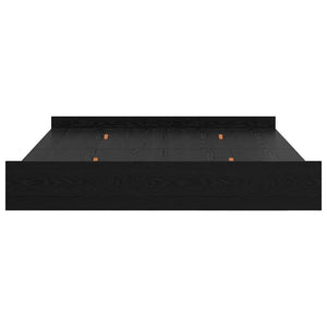 vidaXL Struttura letto con contenitore Rovere nero 180 x 200 cm