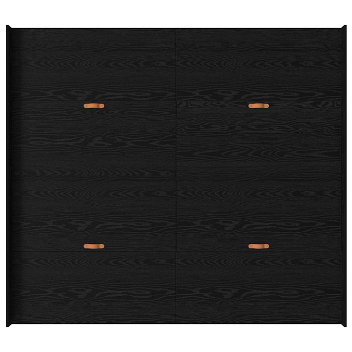 vidaXL Struttura letto con contenitore Rovere nero 180 x 200 cm