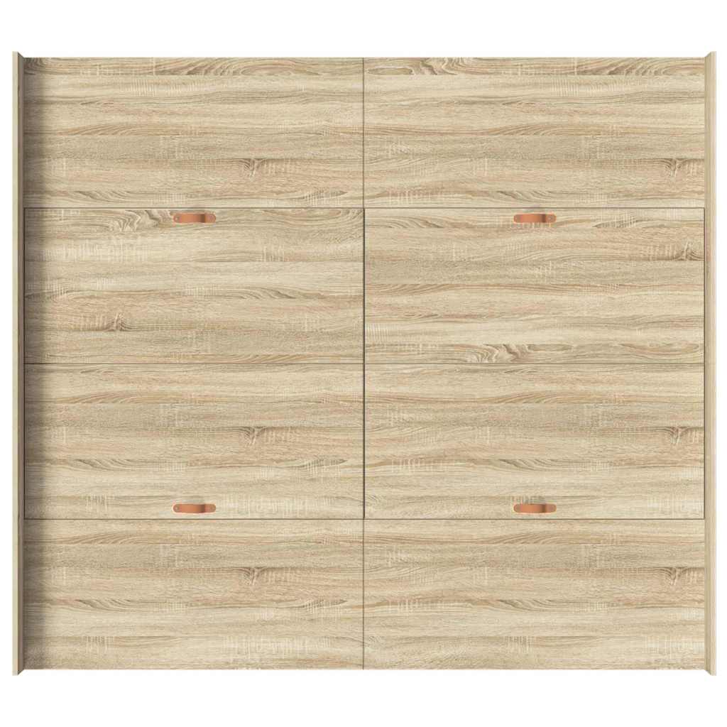 vidaXL Struttura letto con contenitore rovere sonoma 180 x 200 cm
