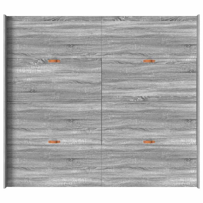 vidaXL Struttura letto con contenitore Grigio sonoma 180 x 200 cm