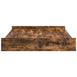 Struttura letto con contenitore Rovere fumé 160 x 200 cm 3335281