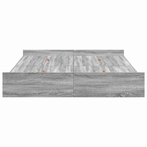 vidaXL Struttura letto con contenitore Grigio sonoma 160 x 200 cm