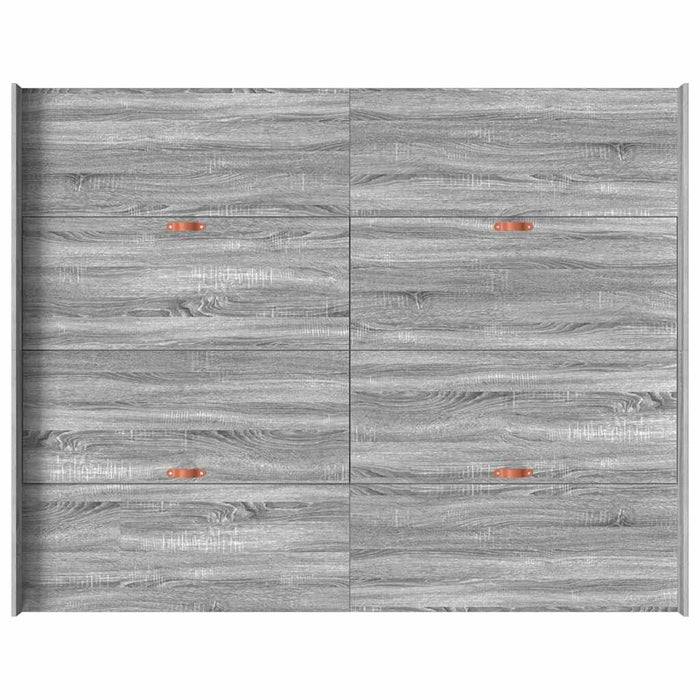 vidaXL Struttura letto con contenitore Grigio sonoma 160 x 200 cm