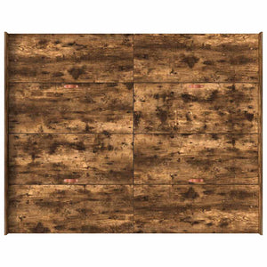 vidaXL Struttura letto con contenitore Rovere fumo 150 x 200 cm