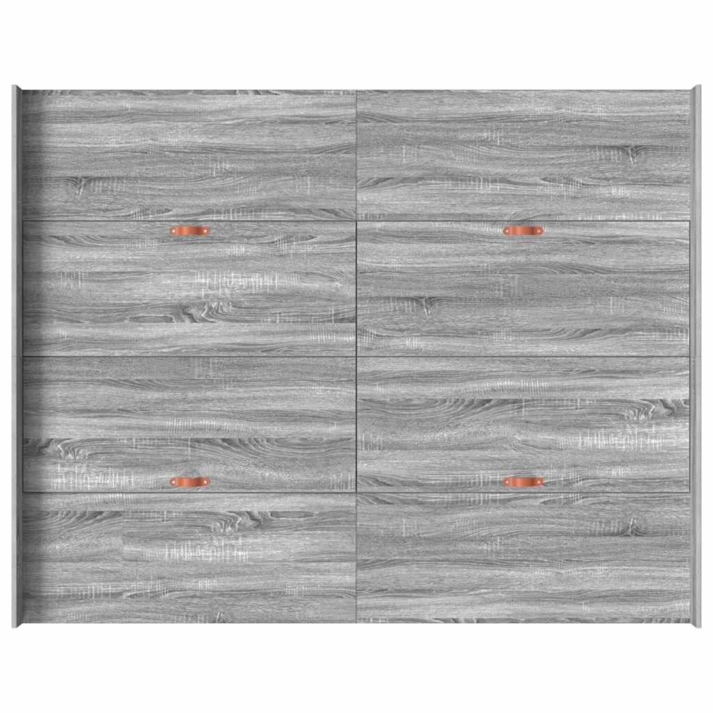 vidaXL Struttura letto con contenitore Grigio sonoma 150 x 200 cm