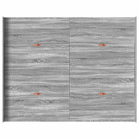 vidaXL Struttura letto con contenitore Grigio sonoma 150 x 200 cm