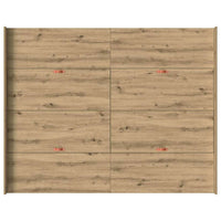 vidaXL Struttura letto con contenitore rovere artigianale 150 x 200 cm