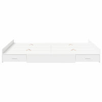 vidaXL Struttura letto con contenitore Bianco 140 x 200 cm