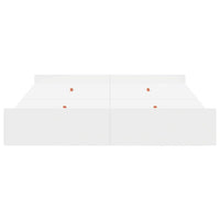 vidaXL Struttura letto con contenitore Bianco 140 x 200 cm