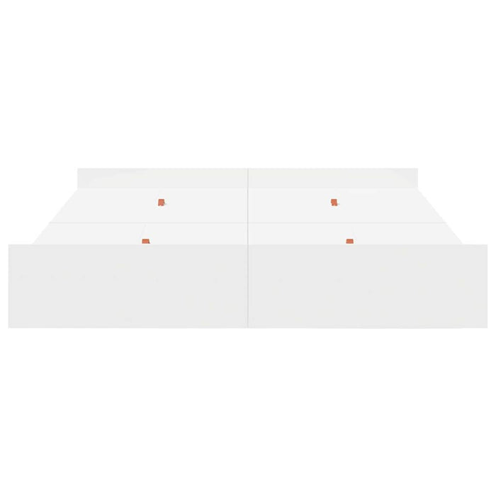 vidaXL Struttura letto con contenitore Bianco 140 x 200 cm