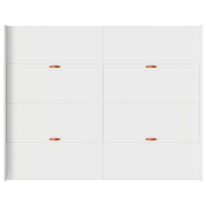 vidaXL Struttura letto con contenitore Bianco 140 x 200 cm