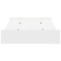 vidaXL Struttura letto con contenitore Bianco 120 x 200 cm
