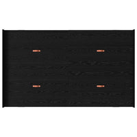 vidaXL Struttura letto con contenitore Rovere nero 120 x 200 cm