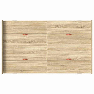 vidaXL Struttura letto con contenitore rovere sonoma 120 x 200 cm