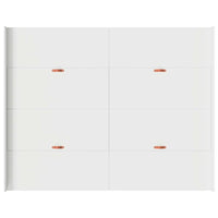 vidaXL Struttura letto con contenitore Bianco 140 x 190 cm