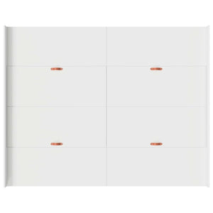 vidaXL Struttura letto con contenitore Bianco 140 x 190 cm