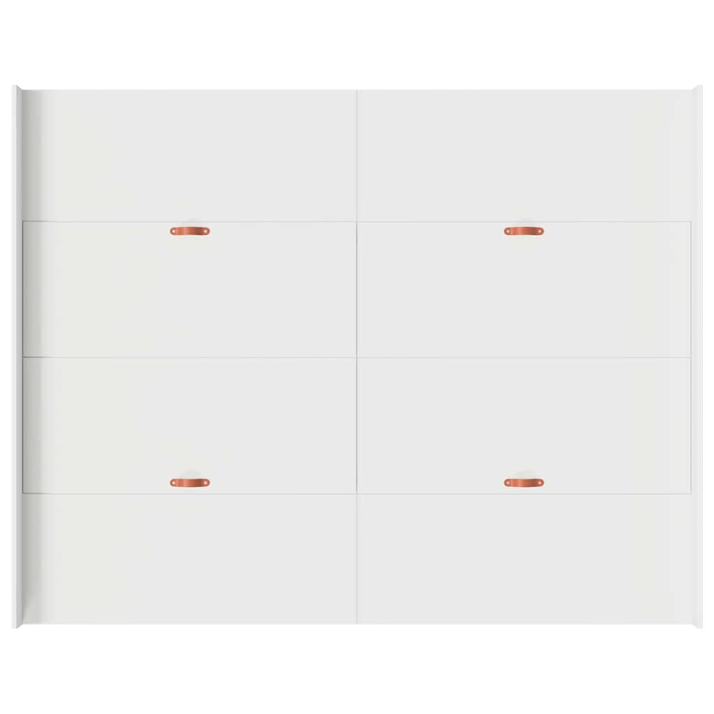 vidaXL Struttura letto con contenitore Bianco 135 x 190 cm