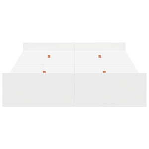 vidaXL Struttura letto con contenitore Bianco 120 x 190 cm
