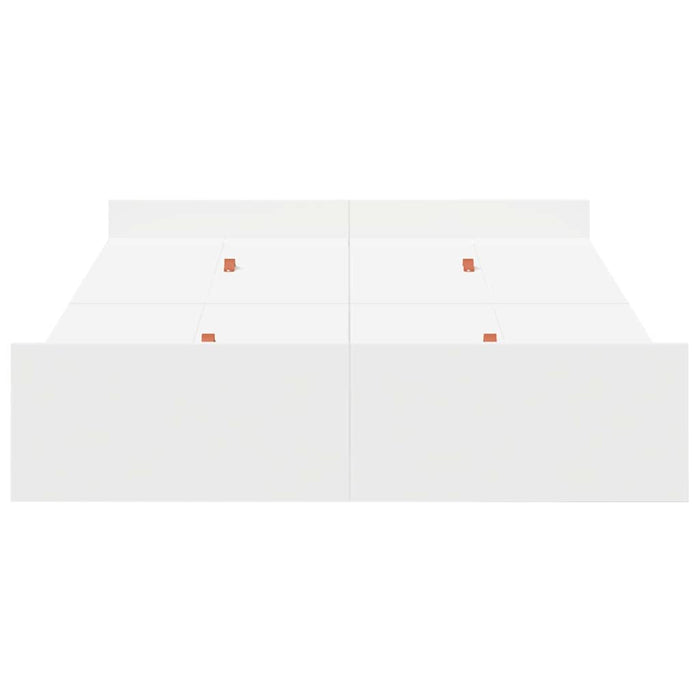 vidaXL Struttura letto con contenitore Bianco 120 x 190 cm