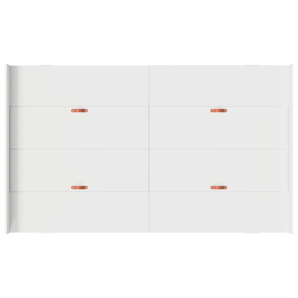 vidaXL Struttura letto con contenitore Bianco 120 x 190 cm