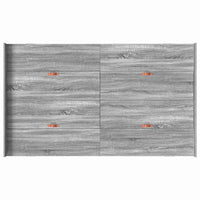 vidaXL Struttura letto con contenitore Grigio sonoma 120 x 190 cm