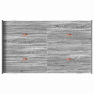 vidaXL Struttura letto con contenitore Grigio sonoma 120 x 190 cm