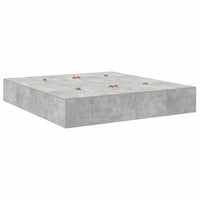 Struttura letto con contenitore Grigio cemento 200 x 200 cm 3335360