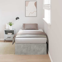 Struttura letto con contenitore Grigio cemento 90 x 190 cm 3335408