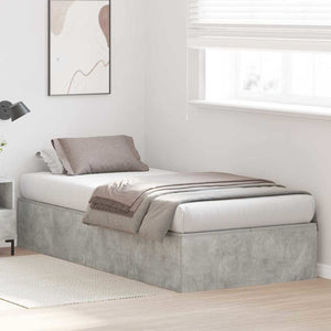Struttura letto con contenitore Grigio cemento 90 x 190 cm 3335408
