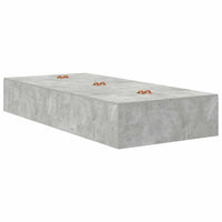 Struttura letto con contenitore Grigio cemento 90 x 190 cm 3335408