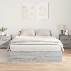 Struttura letto con contenitore Grigio Sonoma 135 x 190 cm 3335442
