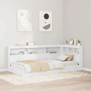 vidaXL Testata contenitore con testiera Bianco 80 cm Legno multistrato