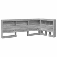 vidaXL Testata contenitore Grigio sonoma 80 cm Legno multistrato