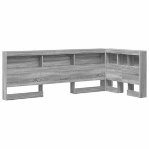 vidaXL Testata contenitore Grigio sonoma 80 cm Legno multistrato