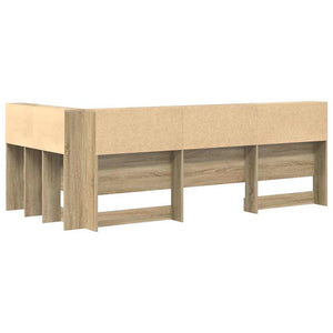 vidaXL Testata contenitore rovere sonoma 90 cm Legno multistrato