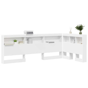 vidaXL Testata contenitore Bianco 100 cm Legno multistrato