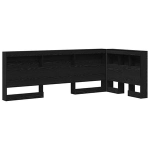 vidaXL Testata contenitore Rovere nero 100 cm Legno multistrato