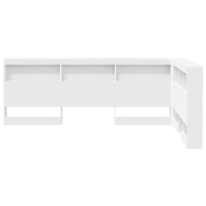 Testata contenitore Bianco 120 cm Legno multistrato 3335477