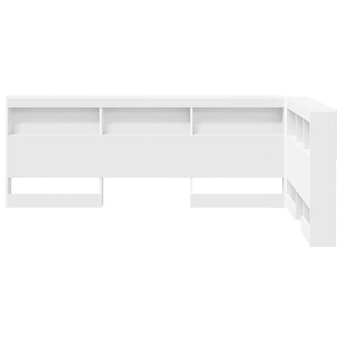 Testata contenitore Bianco 120 cm Legno multistrato 3335477