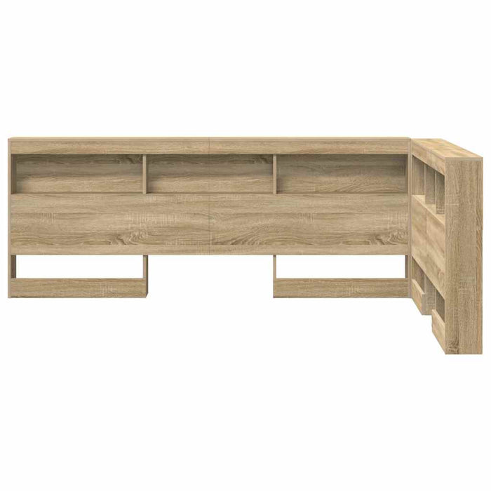 vidaXL Testata contenitore rovere sonoma 120 cm Legno multistrato