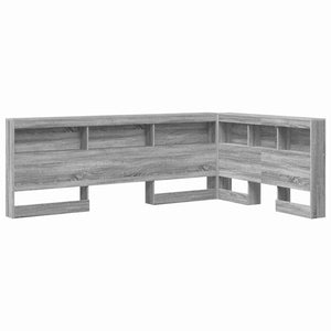 vidaXL Testata contenitore Grigio sonoma 120 cm Legno multistrato