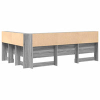 vidaXL Testata contenitore Grigio sonoma 120 cm Legno multistrato
