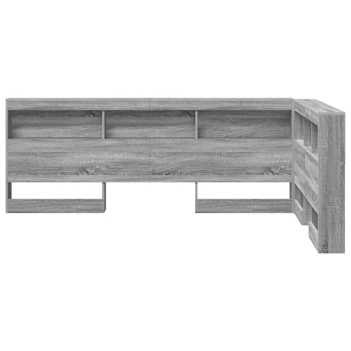 vidaXL Testata contenitore Grigio sonoma 120 cm Legno multistrato