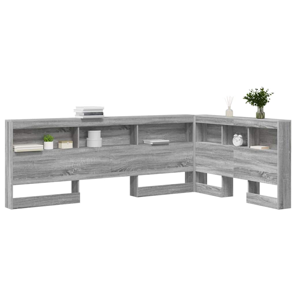 vidaXL Testata contenitore Grigio sonoma 120 cm Legno multistrato