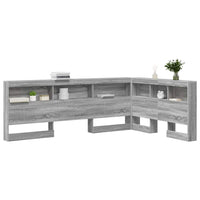 vidaXL Testata contenitore Grigio sonoma 120 cm Legno multistrato