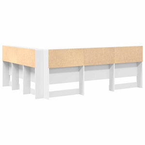 vidaXL Testata contenitore Bianco 140 cm Legno multistrato